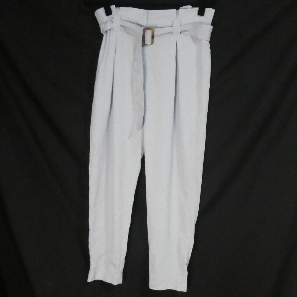 PRIMARK | size 8 |  Elegant High Waisted Light Blue Pleated Pants | NWOT